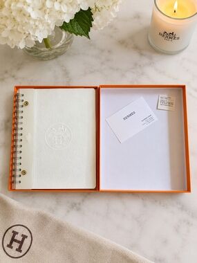 Hermès Spiral Sketchbook Notebook Journal Diary With Hinged box NEW